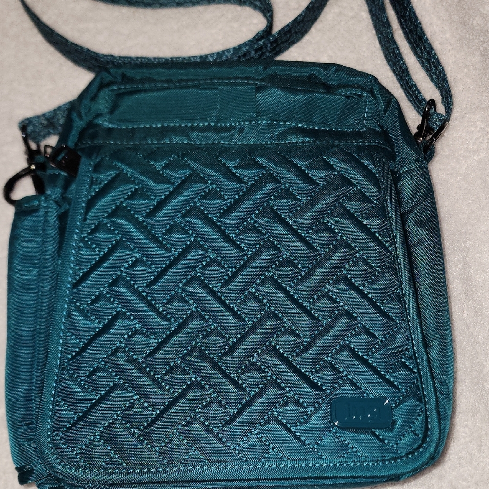 Lug Flapper Teal Crossbody Bag